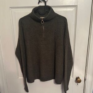 Sezané Olive Turtleneck Sweater